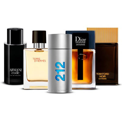Combination of 5 men's perfumes – Noir Élégance [100 ml each]